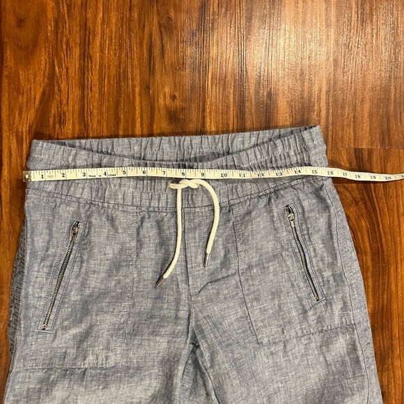 Athleta chambray blue Cabo linen wide leg pant size 4 - Picture 10 of 11